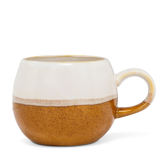 Trio Mug white & brown