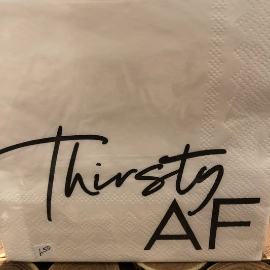 Napkins Cocktail Size Thirsty AF