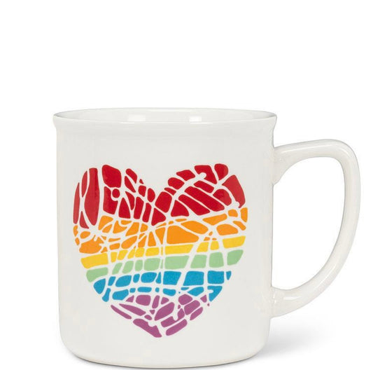 Rainbow Heart Mug