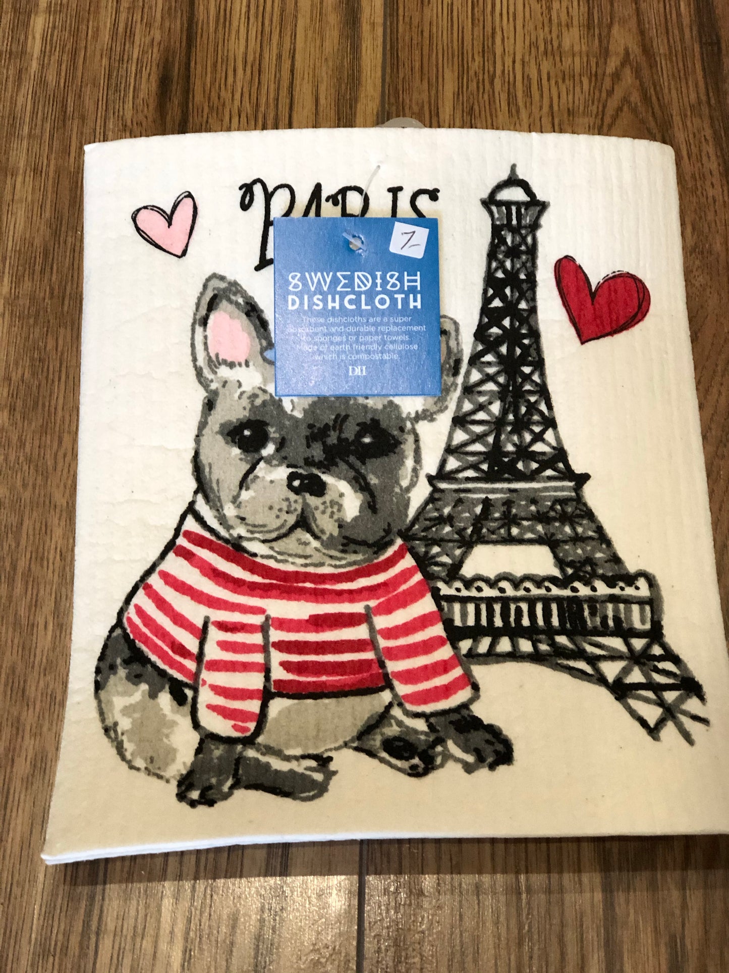 Swedish Dishcloth Pup in Paris