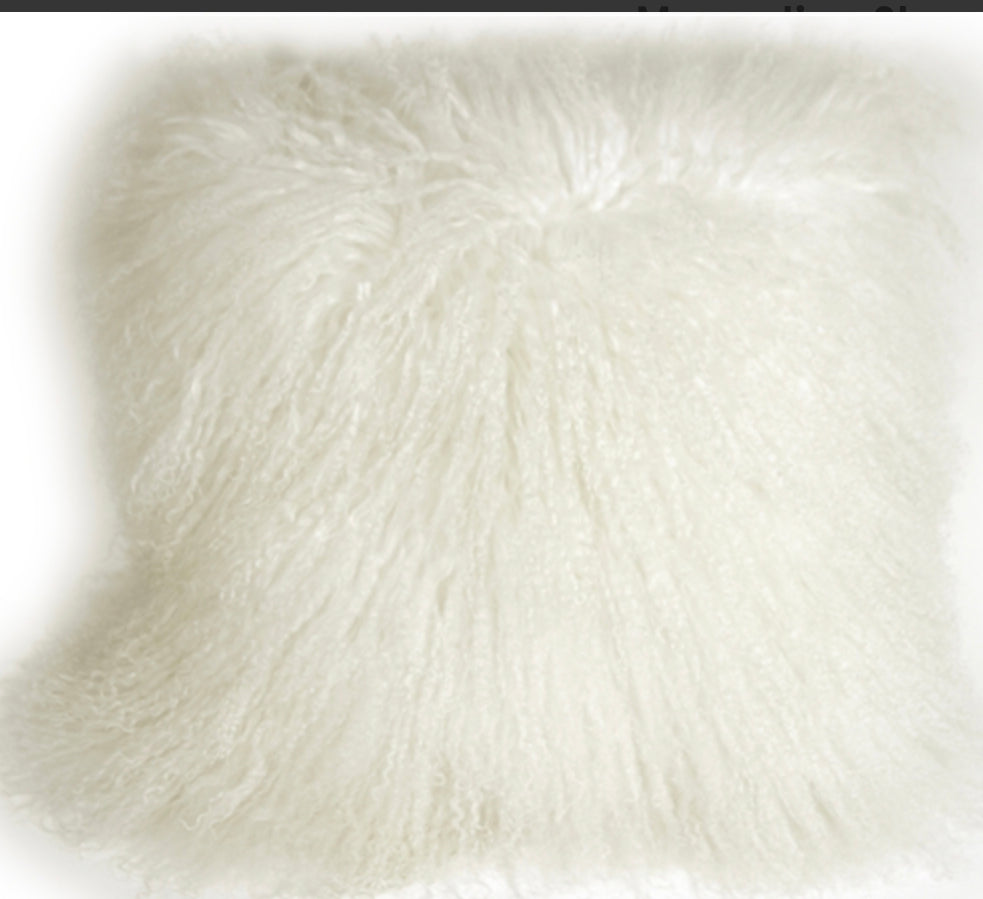 White Lambskin Pillow