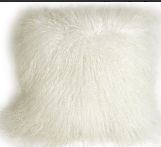White Lambskin Pillow