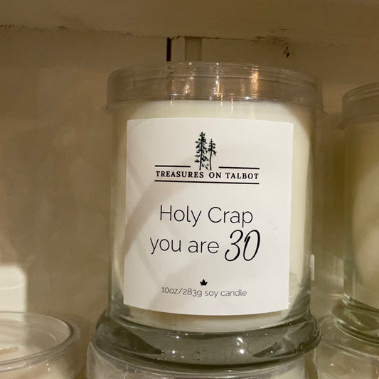Jar Candle Holy Crap You Are 30