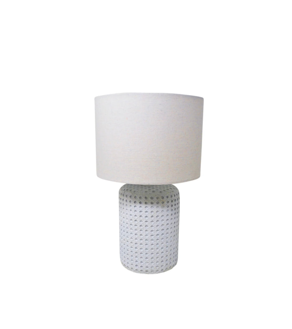 Textured White Lamp