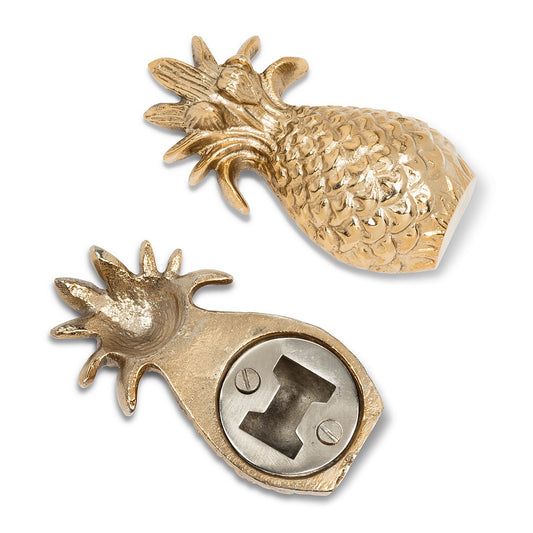 Bottle Opener Gold Pineapple