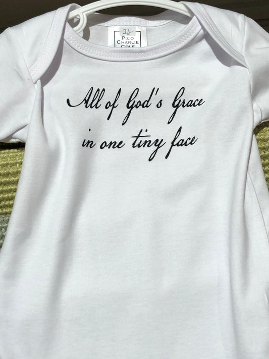 All of God’s Grace in One Tiny Face Onesie