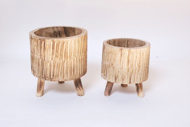 Table Wooden planter on legs Large