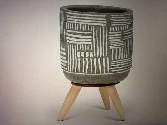 Planter Small Grid Tripod