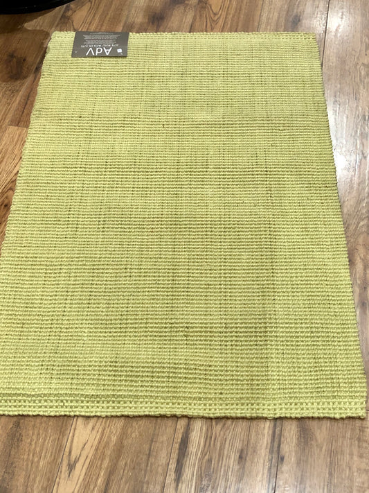 Rug Jute Boucle Light Green