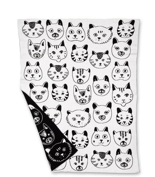Simple Cat Face Small Throw