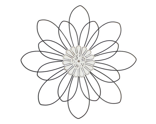 Large Metal Flower Wall Decor