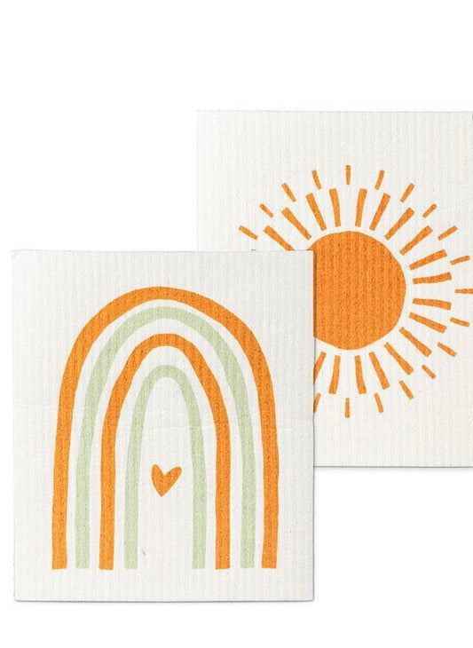 Set /2 Boho Rainbow Dishcloths